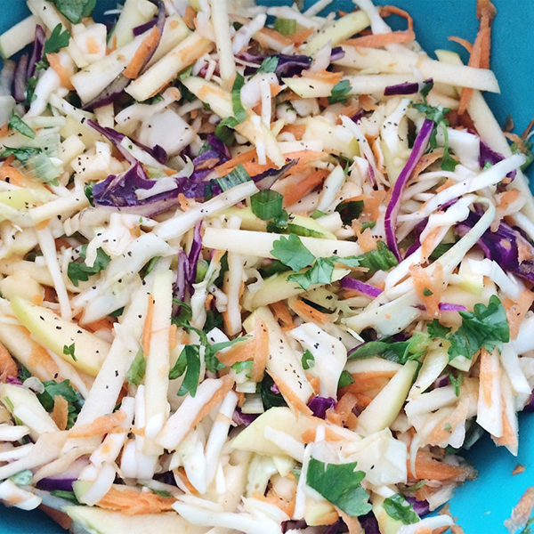 Apple Cabbage Asian Slaw